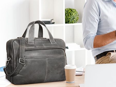 Schwarze Aktentasche Bürotasche