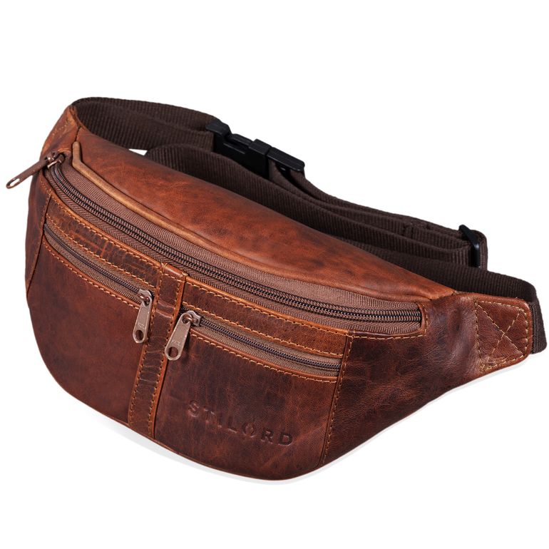 Festivaltasche Echtleder braun
