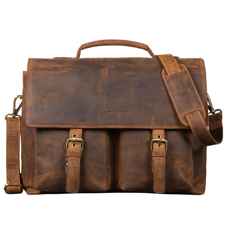 "Jeff" Aktentasche Leder 15 Zoll STILORD
