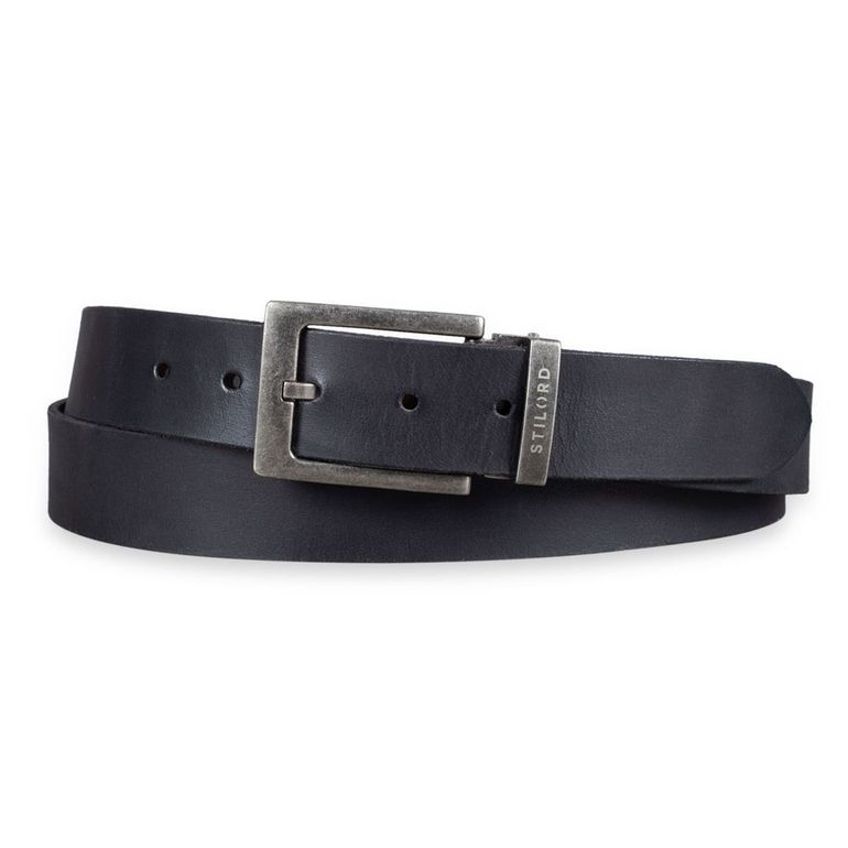 Ledergürtel Herren Schwarz 34 mm kürzbar