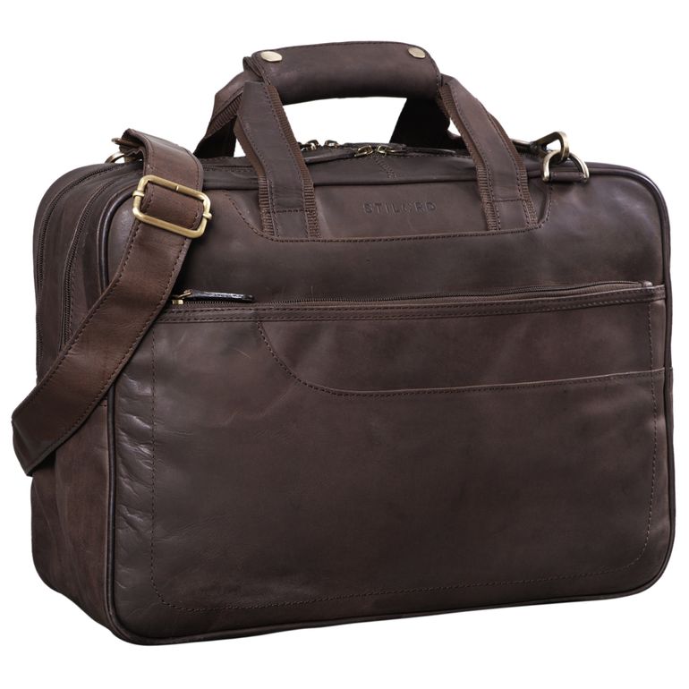 Vintage Lehrertasche echtes Leder 