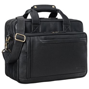 "Excelsior" XXL Aktentasche Herren Leder Große Laptoptasche 17+ Zoll