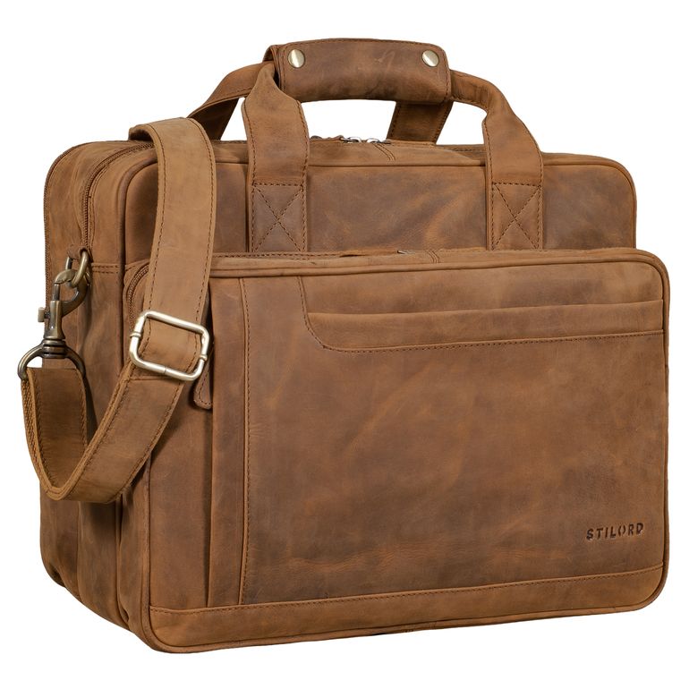 "Excelsior" XXL Aktentasche Herren Leder Große Laptoptasche 17+ Zoll "Excelsior" XXL Aktentasche Herren Leder Große Laptoptasche 17+ Zoll