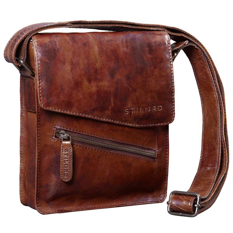 "Steve" Kleine Herren Tasche Leder