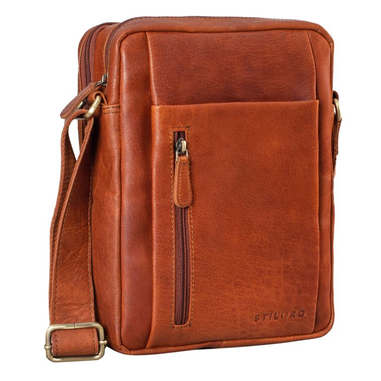 "Irving" Vintage Leder Tasche Klein