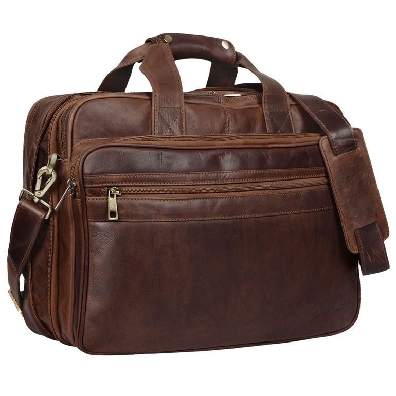 B-WARE "Leopold" Umhängetasche Herren Ledertasche