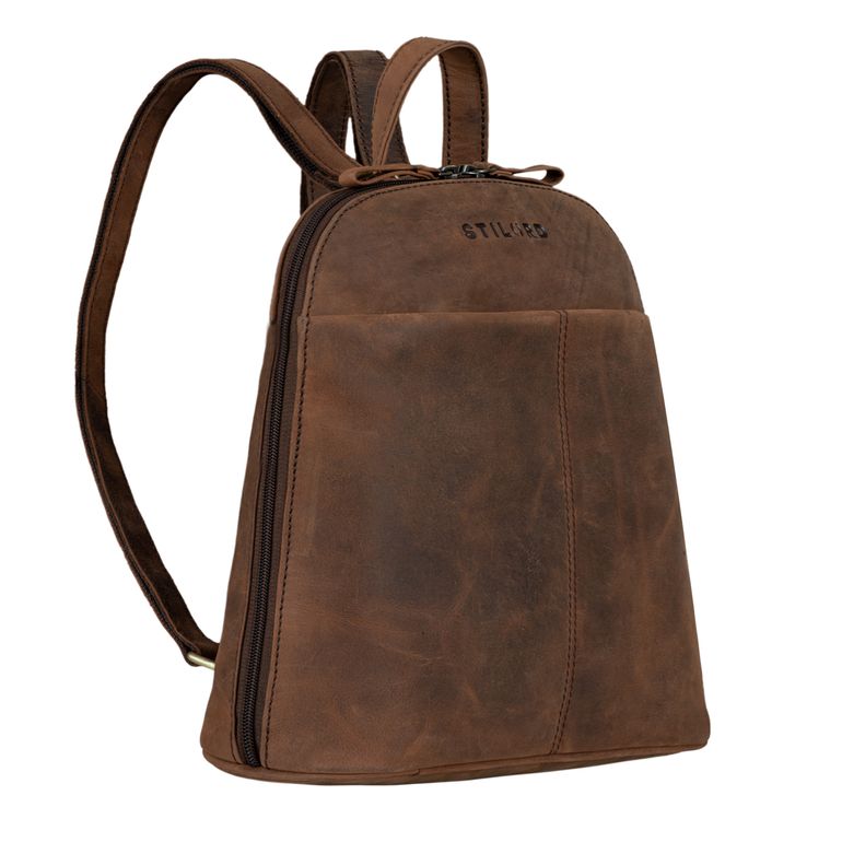 "Olivia" City Rucksack Damen Leder Rucksackhandtasche Daypack 
