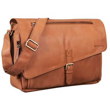 B-WARE "Merlin" Vintage Leder Umhängetasche Damen Herren