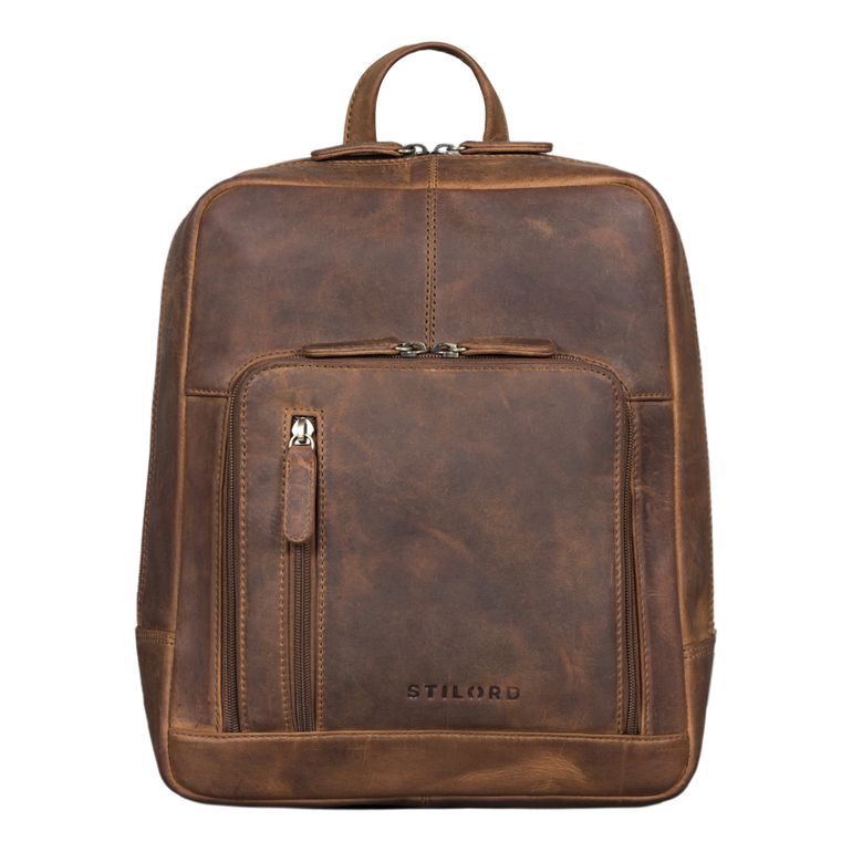 "Walker" Leder Rucksack Daypack Klein Robust