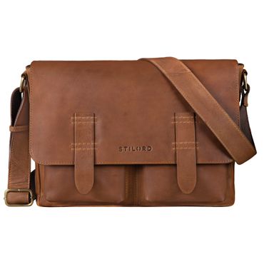 "Russell" Messenger Bag Laptoptasche Leder