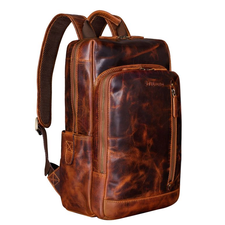 "Johnson" Lederrucksack Herren Business 