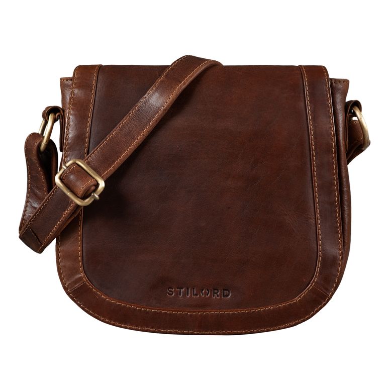 "Diana" Handtasche Damen Leder Braun