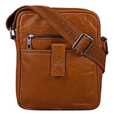 "Brent" Kleine Messenger Bag Leder 