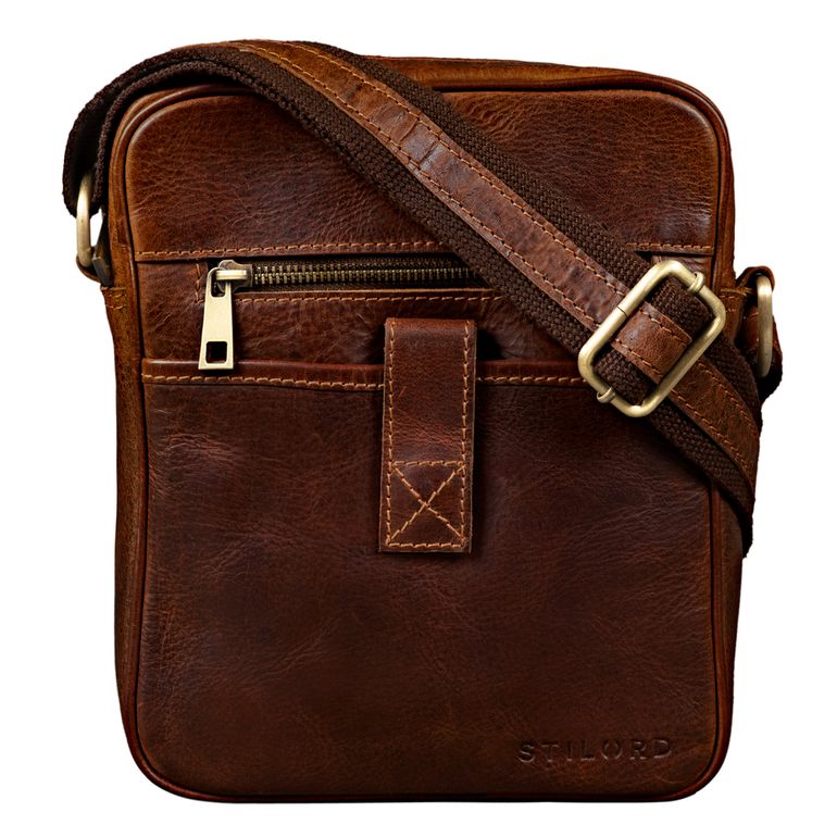 "Brent" Kleine Messenger Bag Leder 