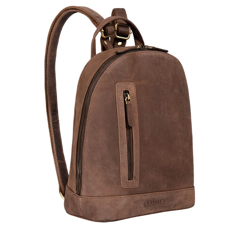 "Reed" Lederrucksack Damen Klein