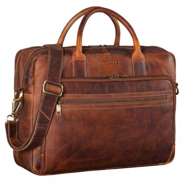 "Dawson" Leder Aktentasche Umhängetasche Laptop-Fach 15.6 Zoll groß Unisex