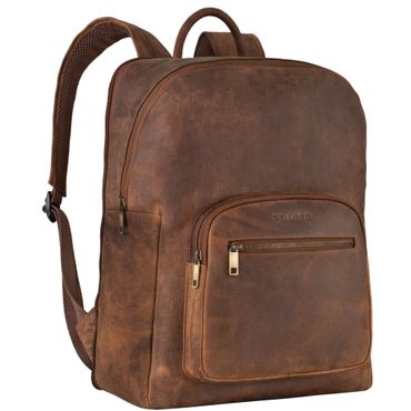 "Grant" Rucksack mit Laptopfach Leder