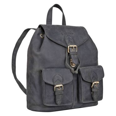 "Ezra" Vintage Tagesrucksack Leder mit 13,3 Zoll Laptop-Fach