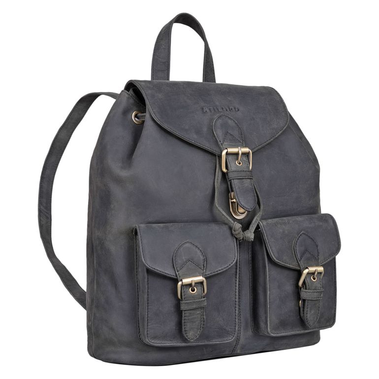 "Ezra" Vintage Tagesrucksack Leder mit 13,3 Zoll Laptop-Fach