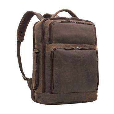 Vintage Lederrucksack XL braun