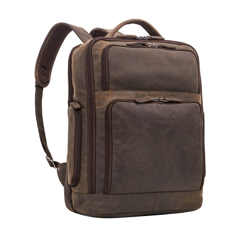 Vintage Lederrucksack XL braun