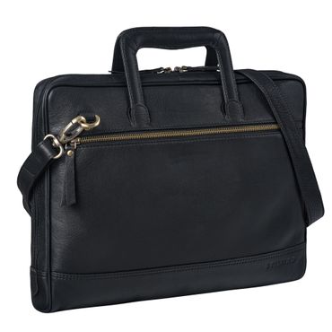 "Pierce" Laptoptasche mit Griff Leder