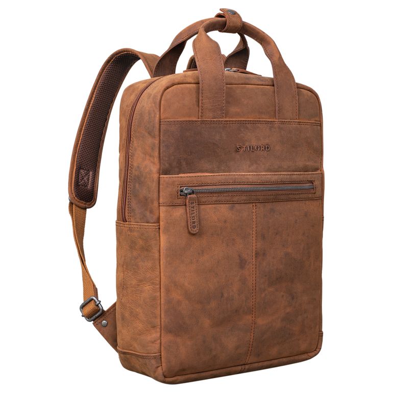 Brauner Lederdaypack Vintage Unisex