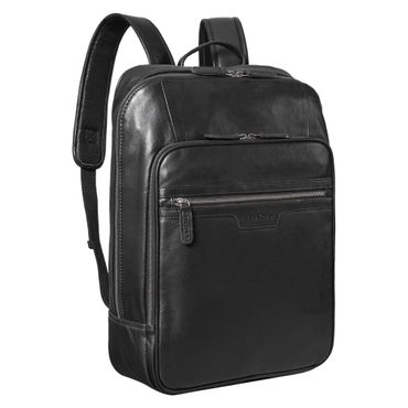 laptop rucksack leder schwarz