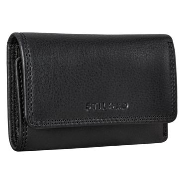 Mini Geldbörse Herren RFID Leder schwarz