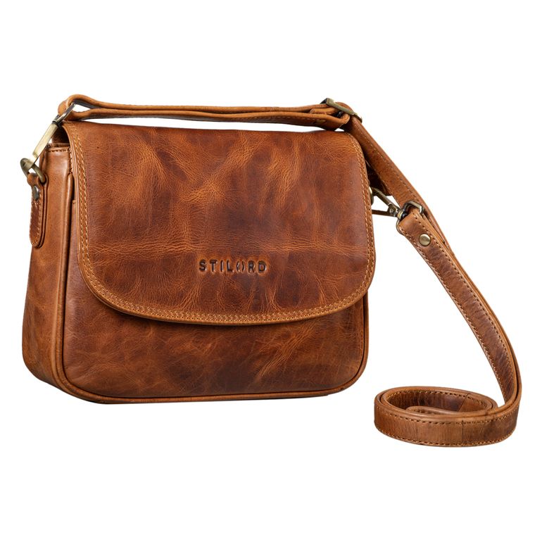 Braune Elegante Lederhandtasche Damen