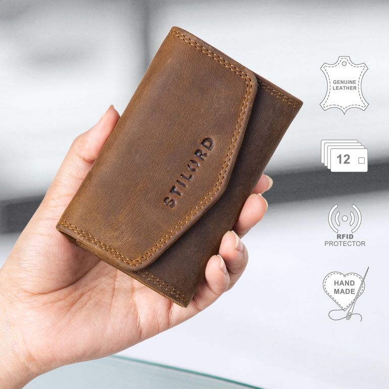 STILORD Cardino Creditcard-etui, lederen kaarthouder voor heren STILORD Cardino Creditcard-etui, lederen kaarthouder voor heren