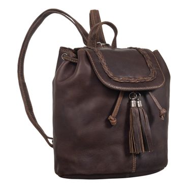 Kleiner Rucksack Damen braun