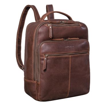 "Nikita" Laptoprucksack Leder Groß Unisex