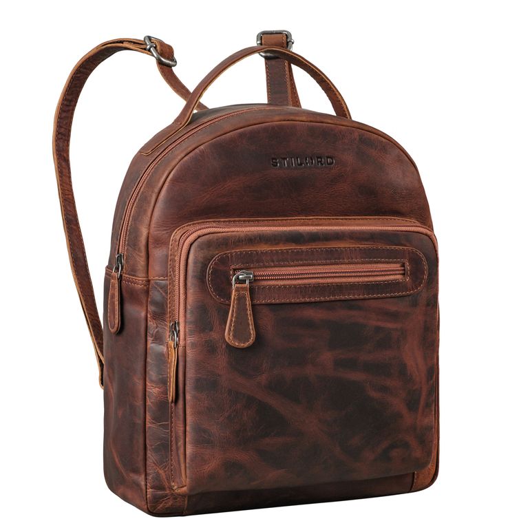 "Kima" Kleiner Rucksack Damen Vintage Leder