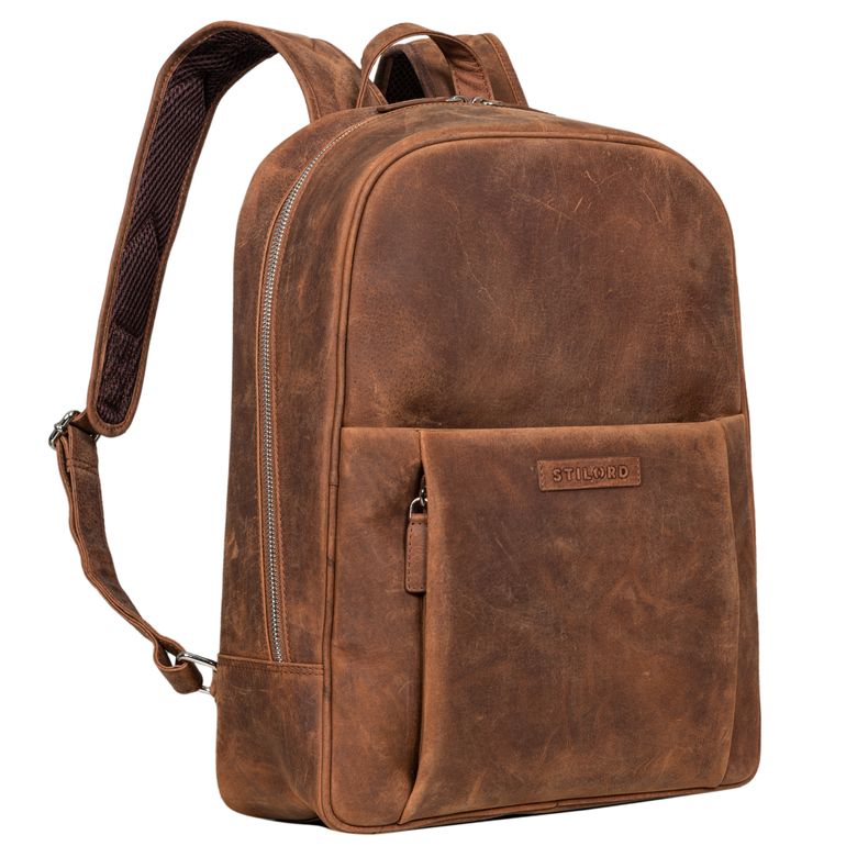Damen Leder Rucksack braun