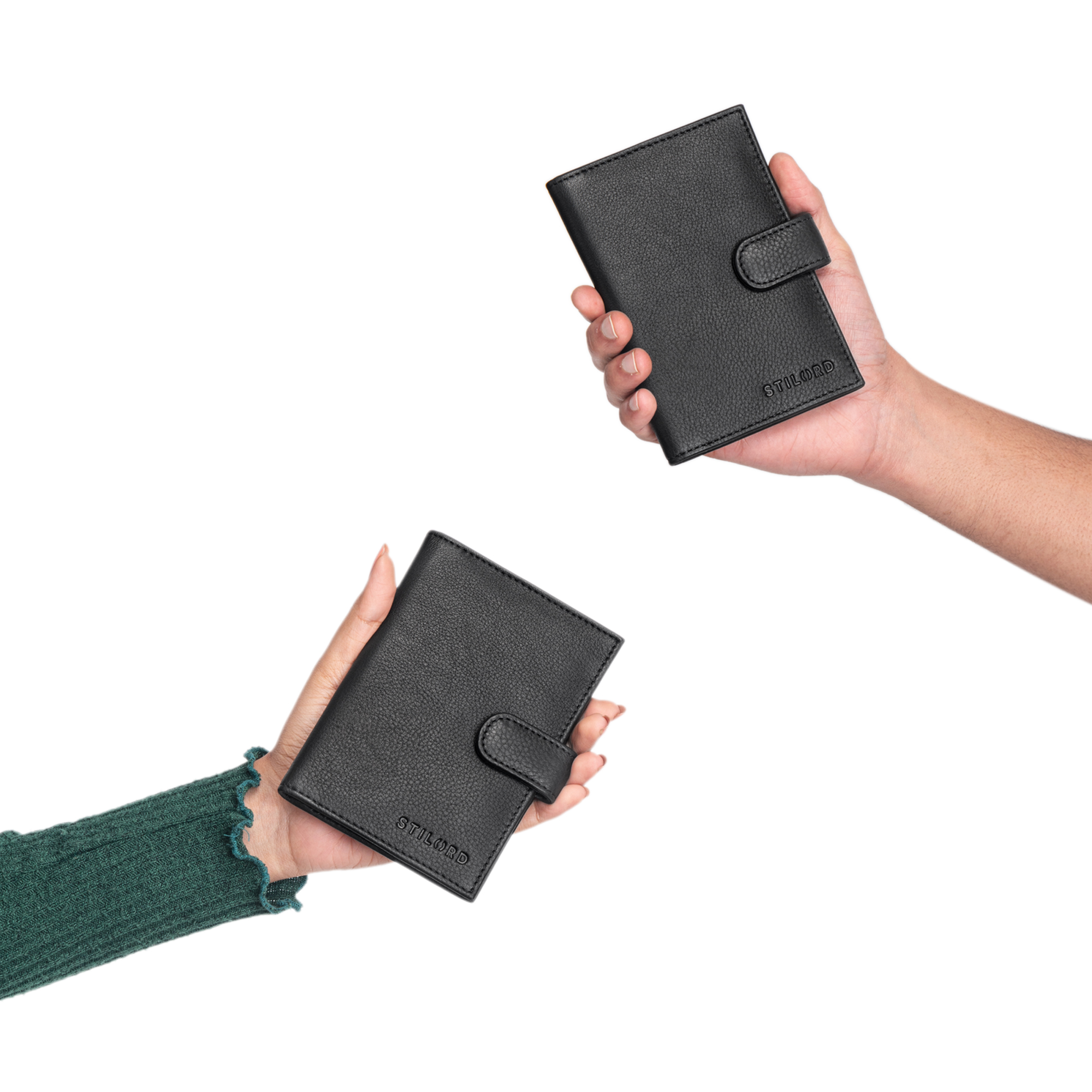 STILORD Yoshi Reisepasshülle Leder - Slim Wallet Vintage Braun