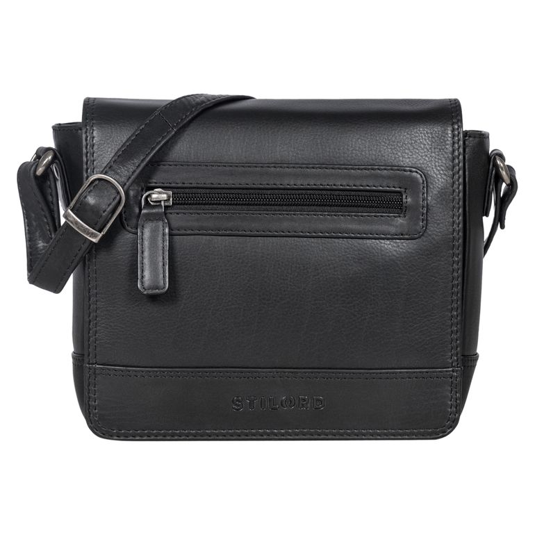 Leder Damenhandtasche schwarz