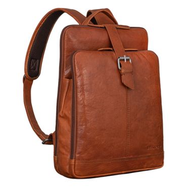 Damen Lederrucksack flach