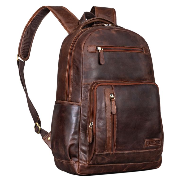 Anwalt Rucksack Leder braun