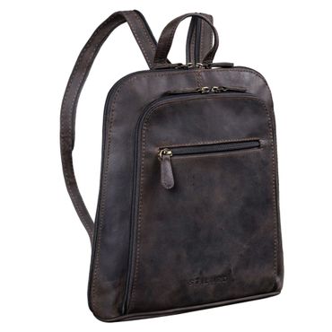 "May" Damen Rucksack Klein Leder Daypack Rucksackhandtasche Frauen