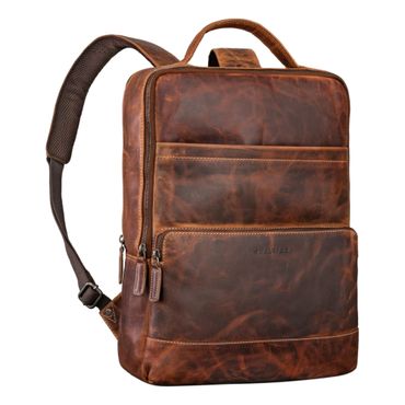 "Henning" Lederrucksack Herren und Damen mit Laptopfach 16 Zoll