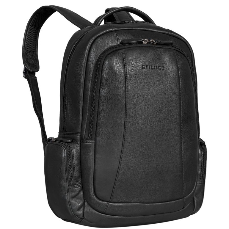 Leder Rucksack schwarz Damen Groß