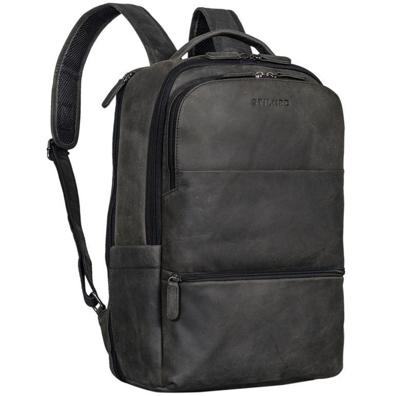 "Thore" Luxuriöser Leder Rucksack mit Laptopfach 17 Zoll 