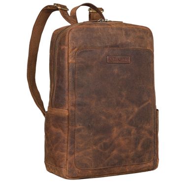 "Xander" Stilbewusster Rucksack mit Laptopfach 15,6 Zoll Leder "Xander" Stilbewusster Rucksack mit Laptopfach 15,6 Zoll Leder