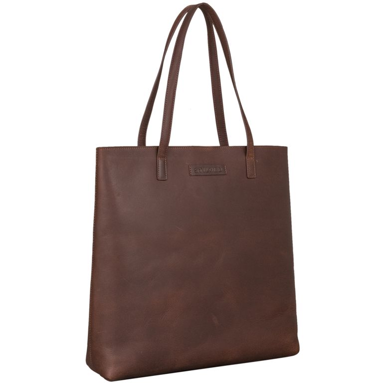 "Carlotta" Stilvolle Shopper Tasche Damen Leder