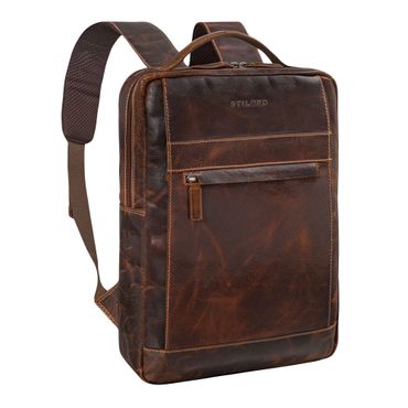"Heiko" Leder Laptop Rucksack 15.6 Zoll Vintage
