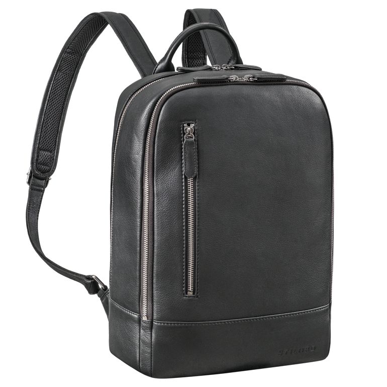 "Phillip" Leder Rucksack mit Laptopfach 15,6 Zoll 