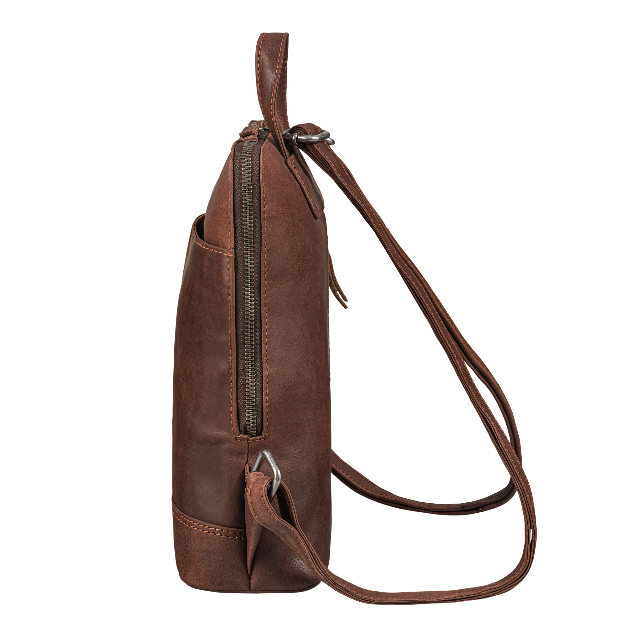 Damen-Rucksack 'Prima' Von Redesign – Wandelbare Leder-Tasche, Auch Als Schultertasche Nutzbar