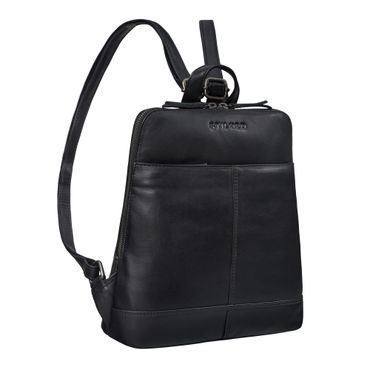 schwarzer Rucksack Leder Damen