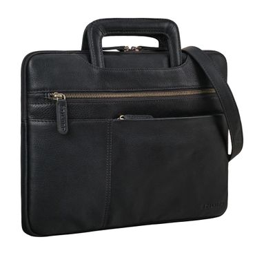 schwarze Laptoptasche Herren Leder